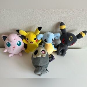 Pokemon Center Plush Toys Duskull Jigglypuff Pikachu Umbreon